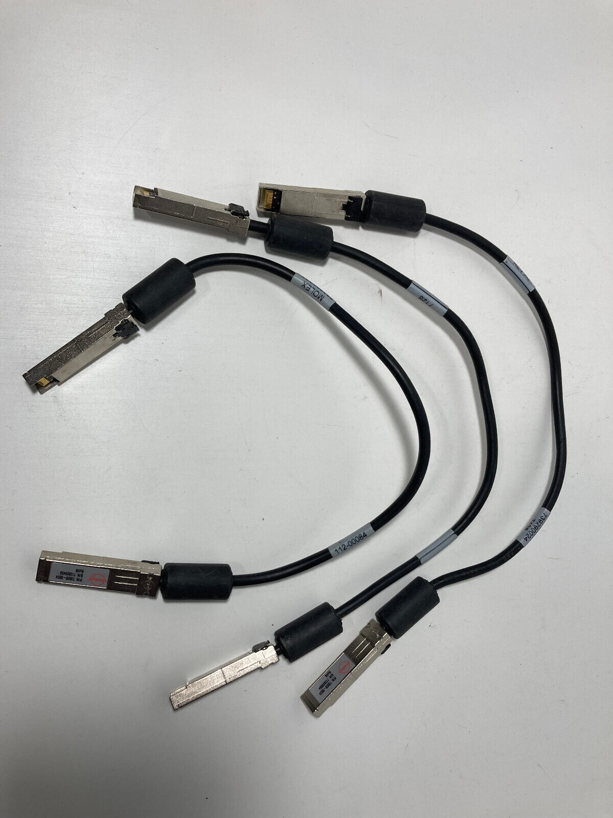 Lot of 3 NETAPP X6530-R6 .5M FC SFP TO SFP DAC Cable - 112-00084 73929-0024