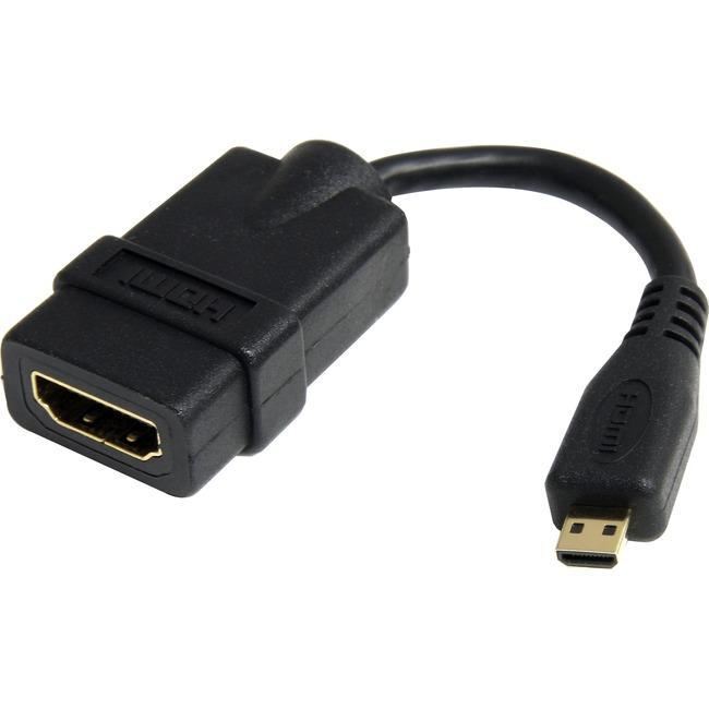 StarTech.com 5in High Speed HDMI® Adapter Cable - HDMI to HDMI Micro - F-M