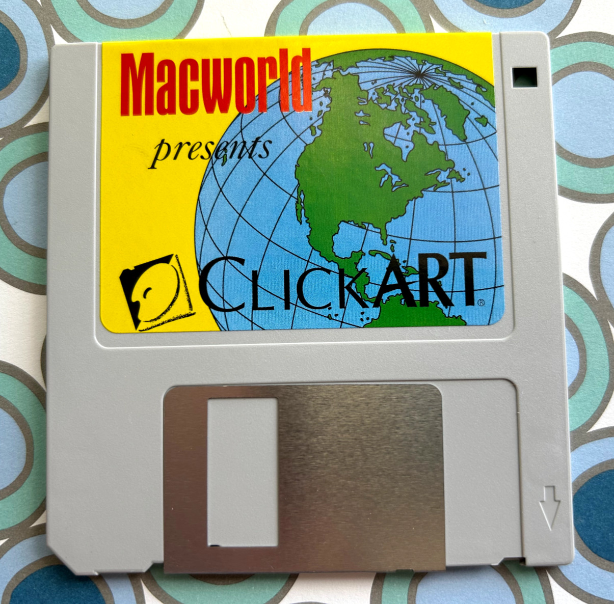vtg '80s Macworld CLICKART floppy disk Mac OS computer software apple Macintosh