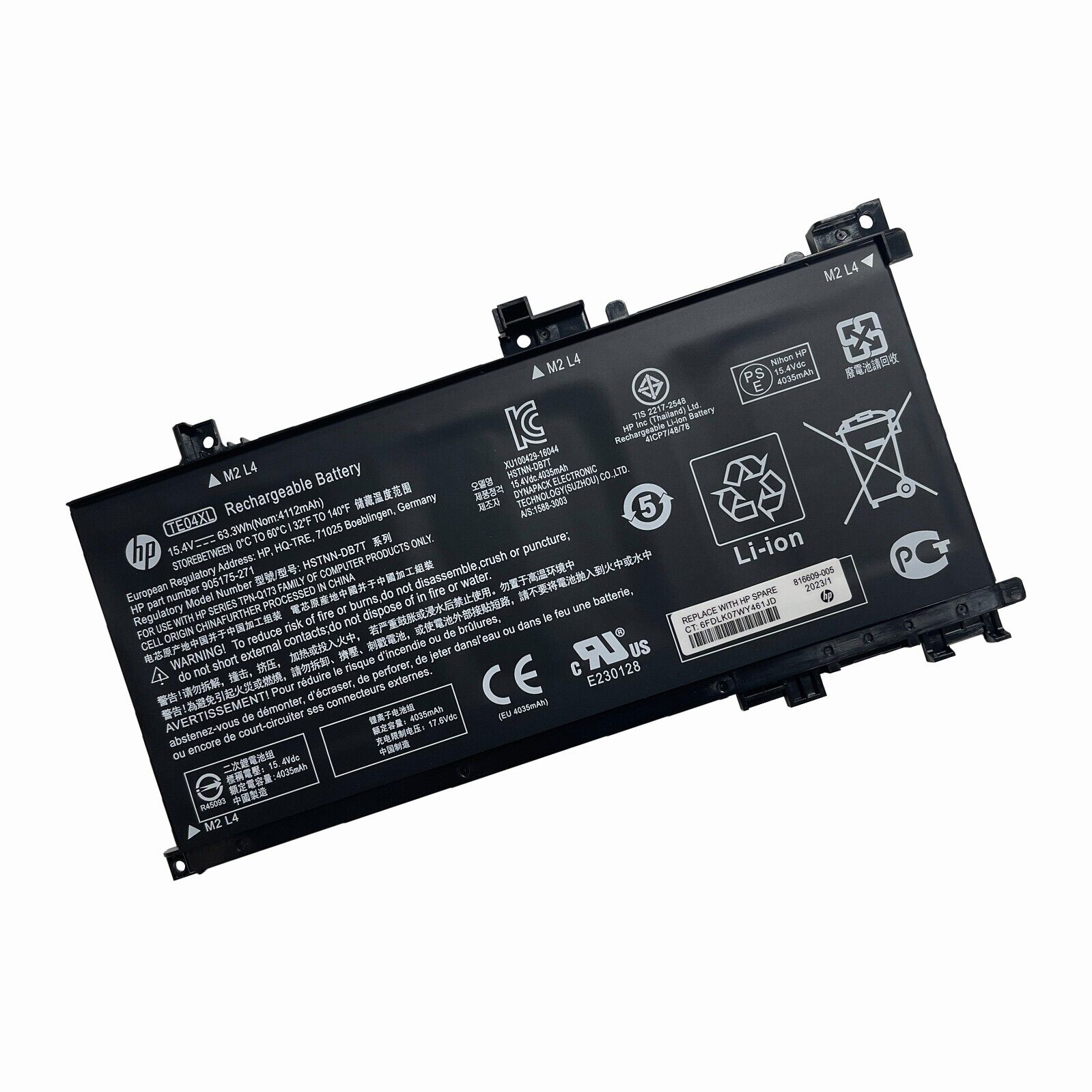 OEM Genuine 63.3Wh TE04XL Battery For HP Pavilion 15-bc Omen 15-AX 849910-850