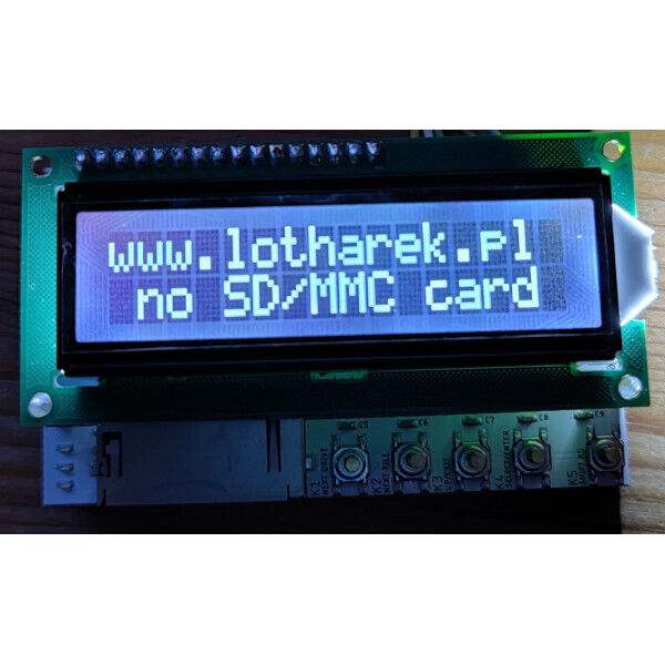 SIO2SD SD Card Reader [BLACK LCD] for Atari 600XL 800XL 65XE 130XE (by Lotharek)