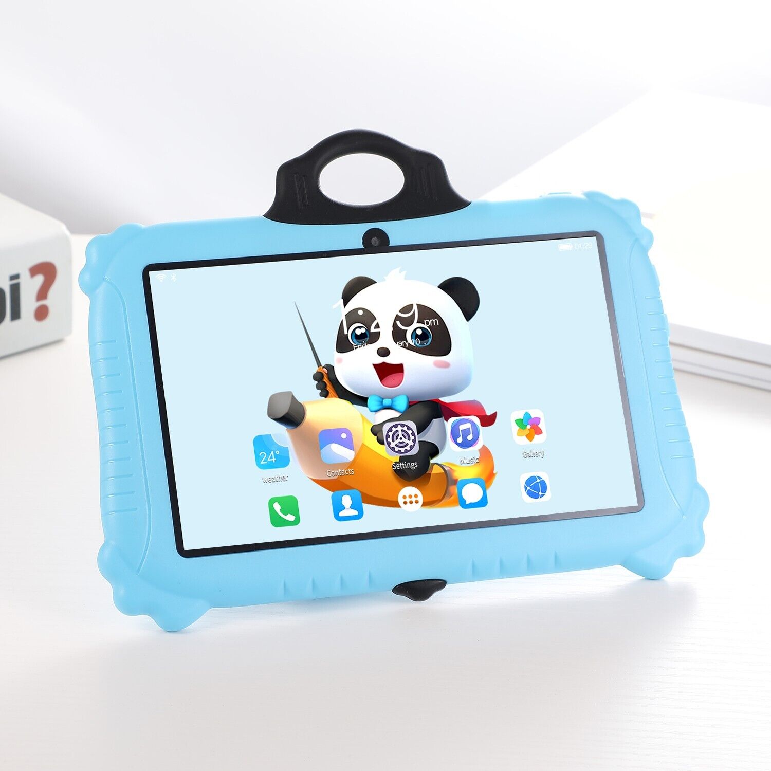 Touch Screen 7 Inch Dual Cameras Tablets Cute Panda shape For Kids