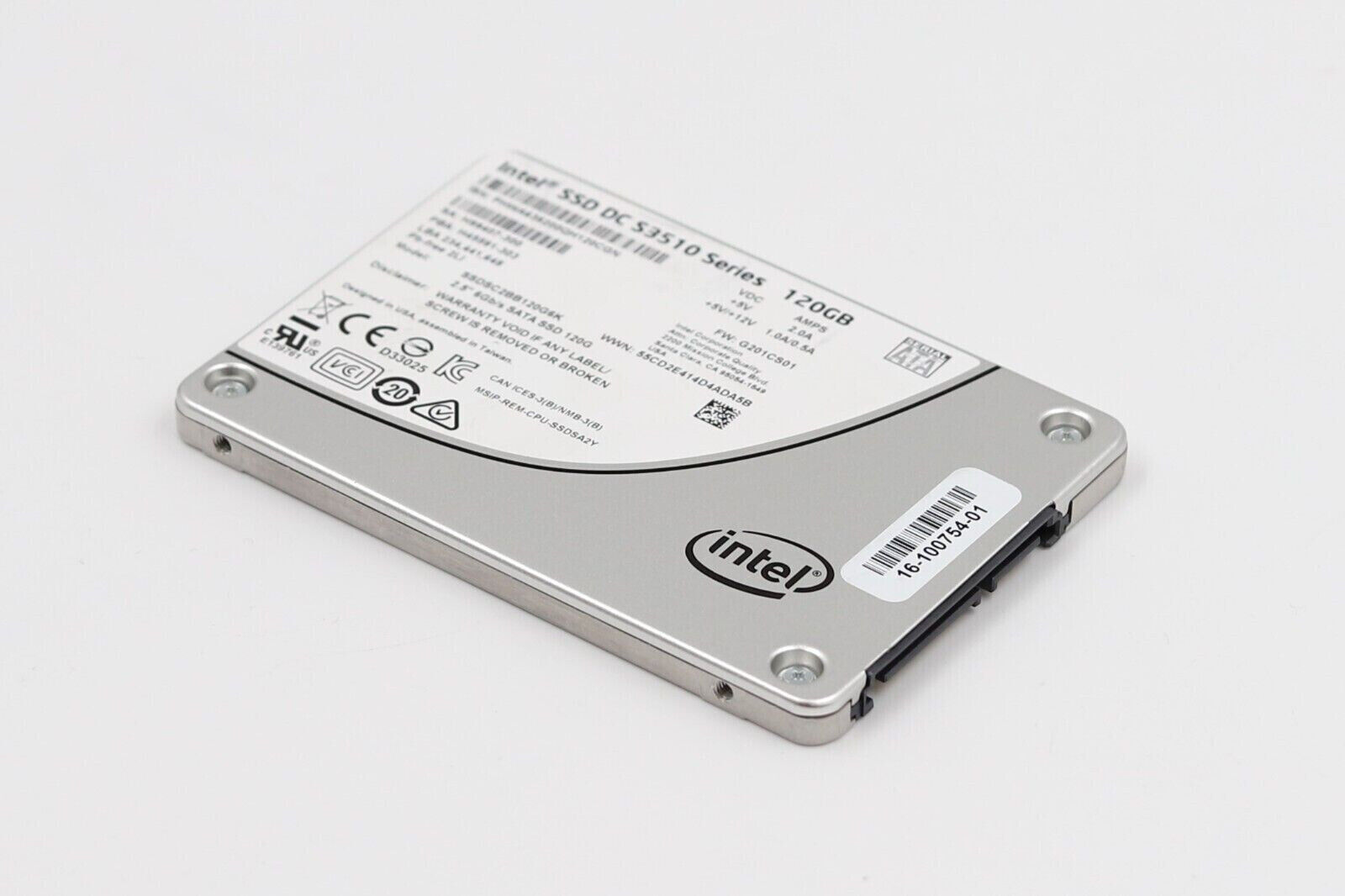 Lot of 10 - Intel DC S3510 Series 120GB SSD 2.5\