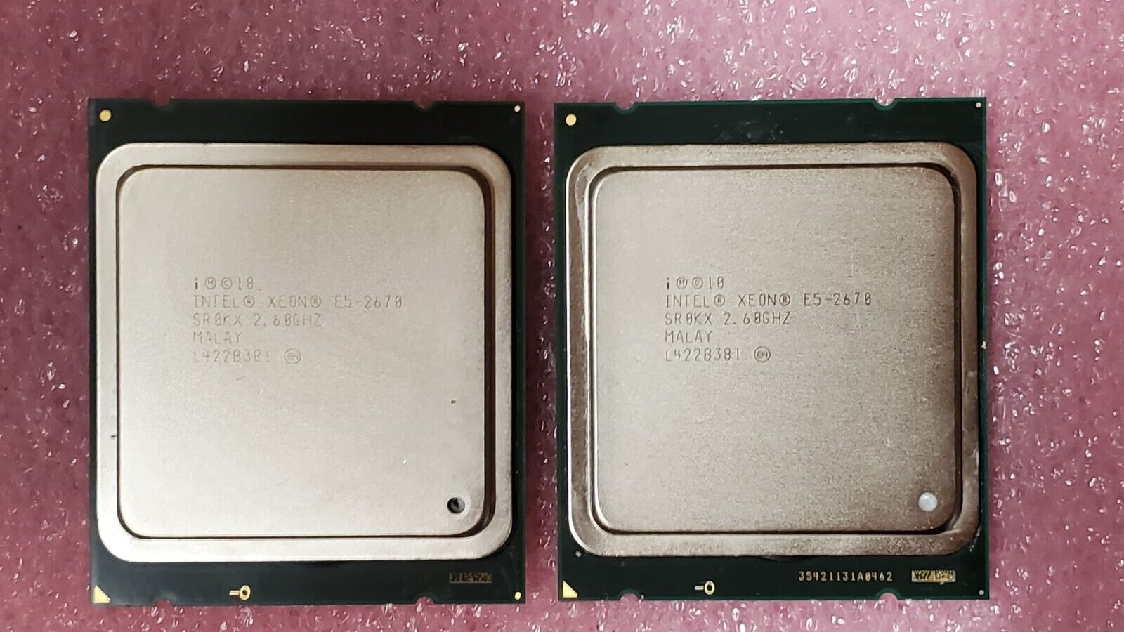 Lot of 2 (Matching Pair) Intel Xeon E5-2670 2.60GHz Processor SR0KX