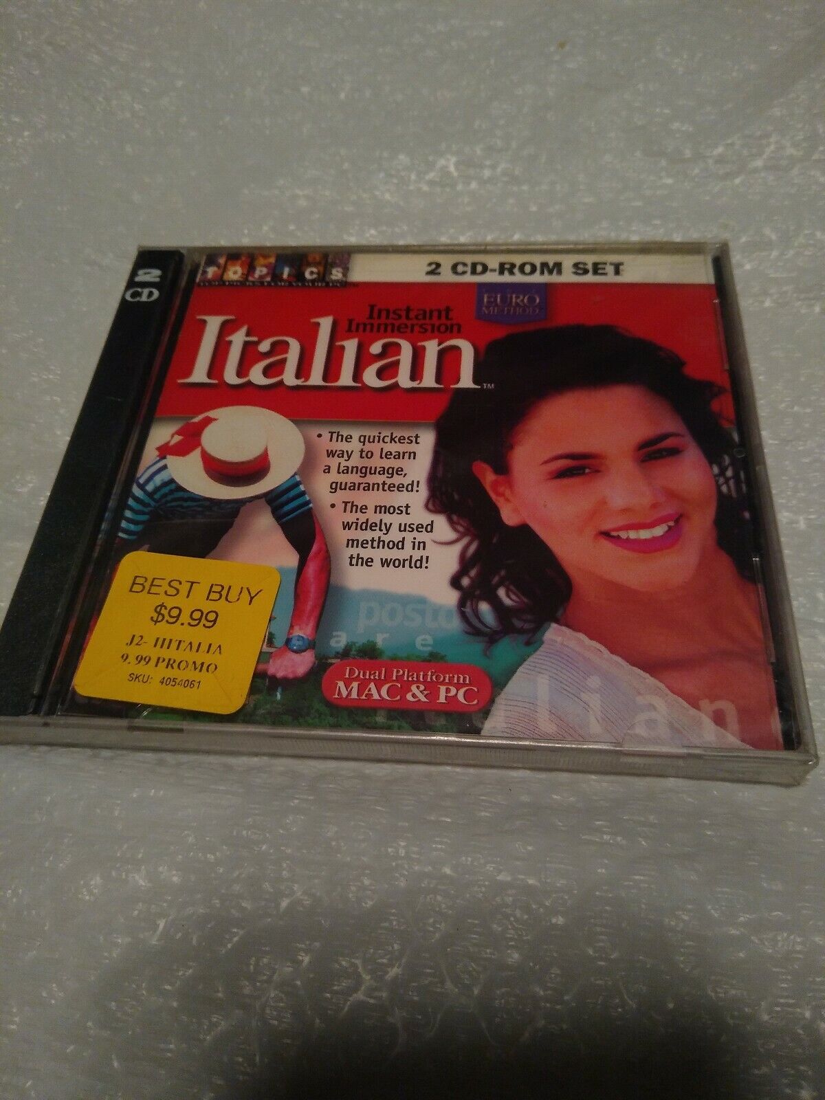 Fast shipping🇺🇸Topics Instant Immersion Italian 2 CD-ROM Set