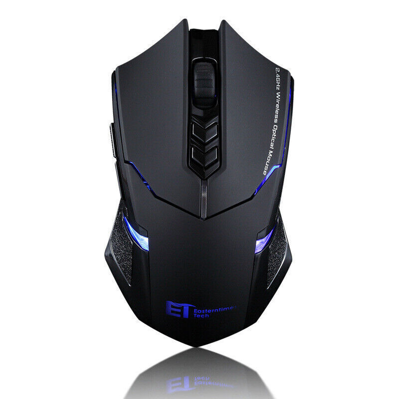 2400 DPI Wireless Gaming Mouse LED Optical Mute Mice for PC Laptop Computer.