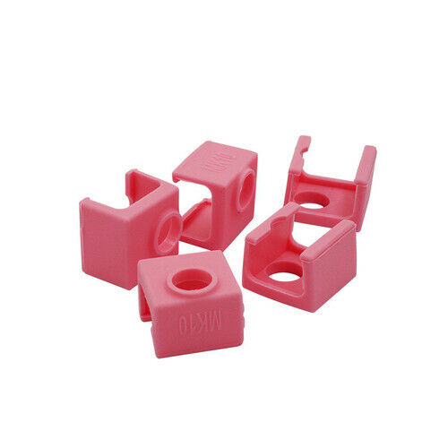 1pcs Pink MK10 Silicone Socks Cover Heating Insulation Case for Heater Block