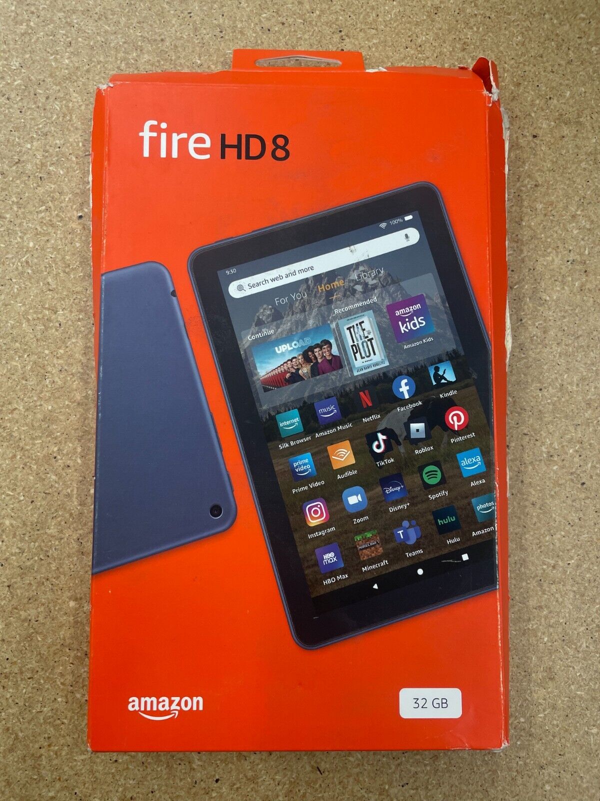 Amazon Fire HD 8 tablet, 32 GB, 12th gen 2022 release, Denim Open Box Never Used