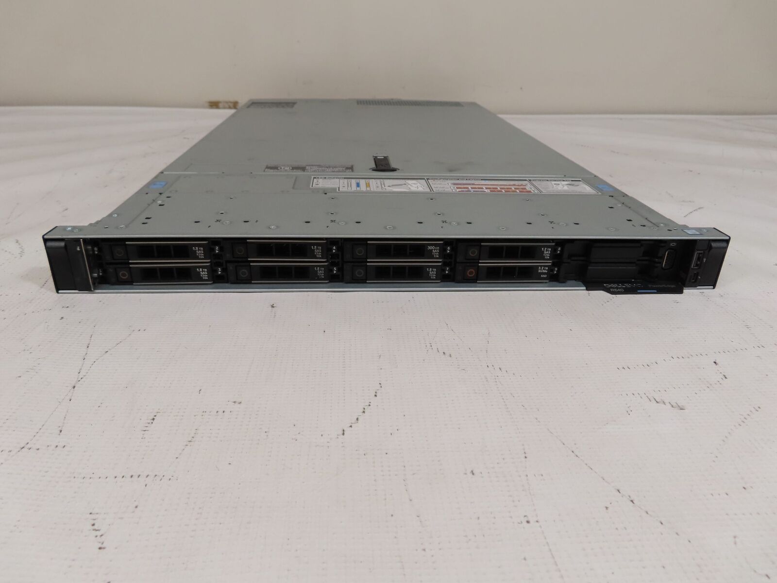 Dell PowerEdge R640 1U Server 2x Silver 4114 2.2GHz 20-Cores 32gb H730p 8x Trays