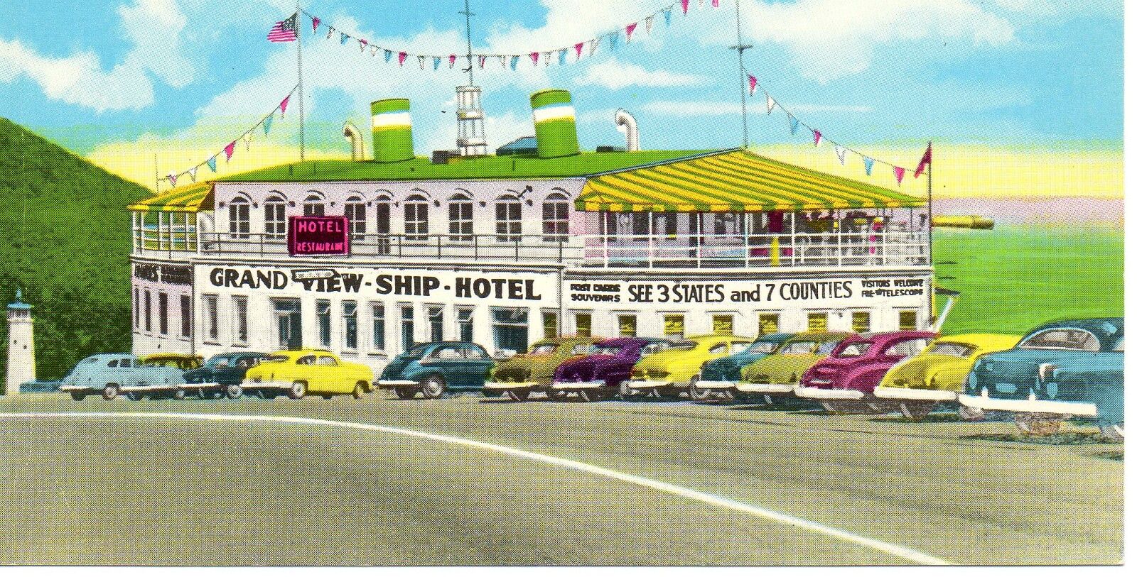 GRAND VIEW POINT SHIP HOTEL,ON U.S. RT. 30-BEDFORD,PA 1957
