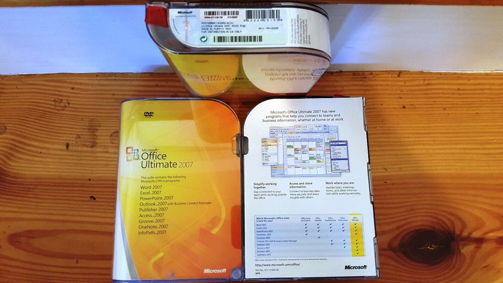 Microsoft Office 2007 Ultimate,SKU 76H-00325,Sealed Retail Box,Word,Excel,Access