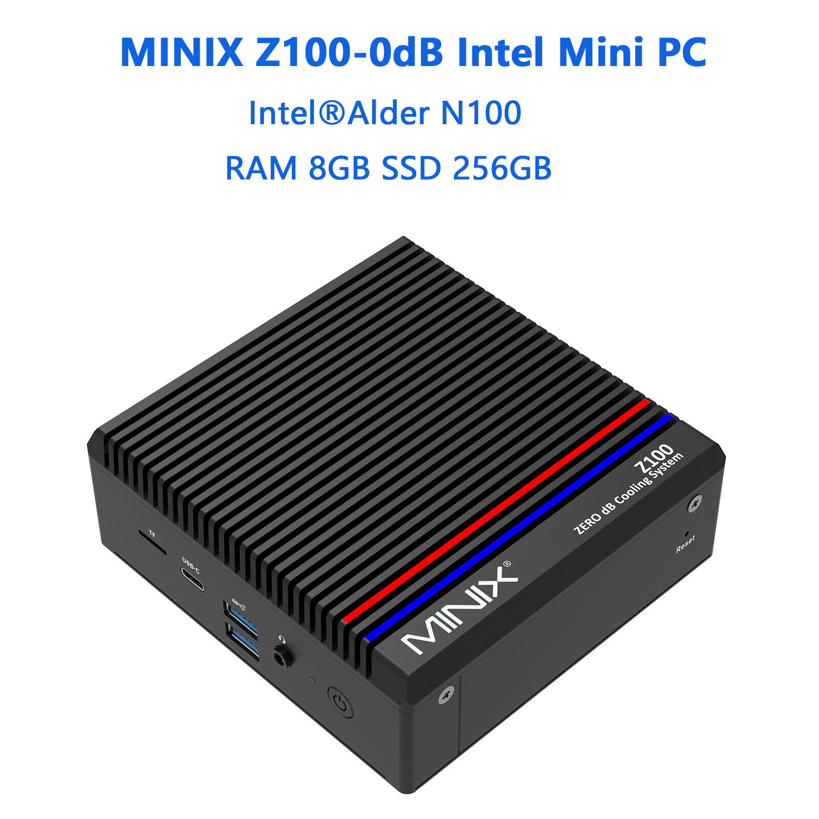 MINIX Z100-0dB Intel N100 gaming pc DDR4 WIFI6 4k 60hzWindows 11 PRO mini laptop