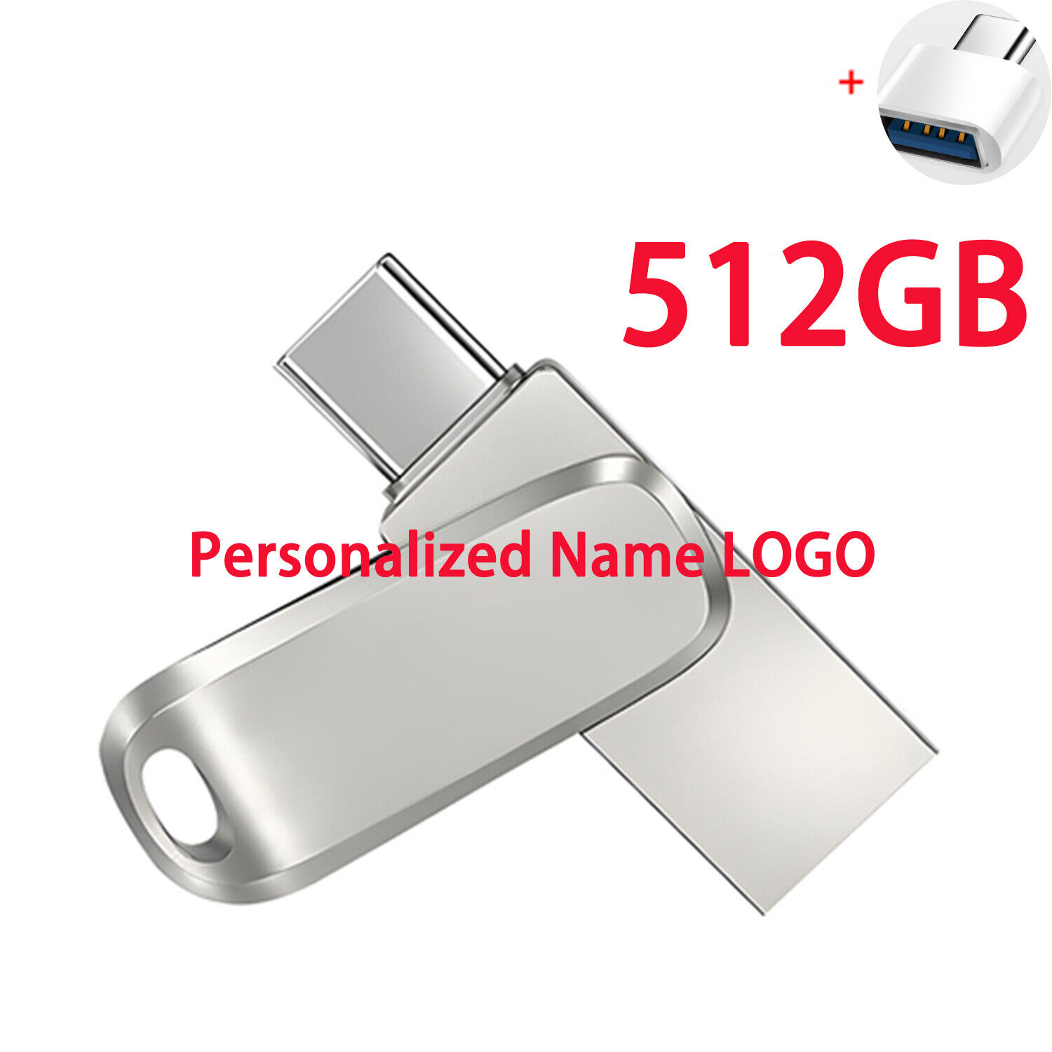 Custom Logo Compact Lot Swivel USB Flash Drive Memory Stick U Disk Customized 2T