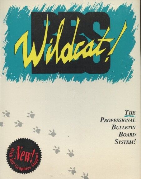 Wildcat BBS 3.90M PC DOS classic vintage bulletin board system program BOX RARE