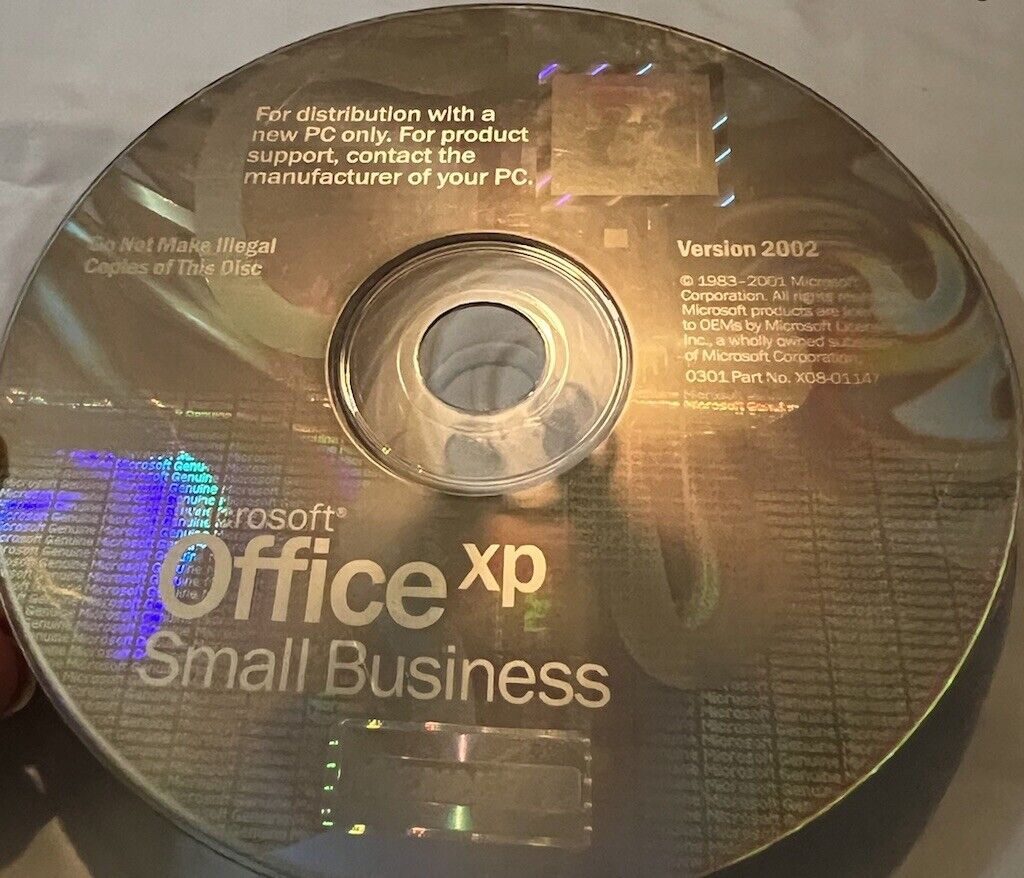 3 Set CD-Microsoft Office XP Small Business (2002) & Interactive Step By Step