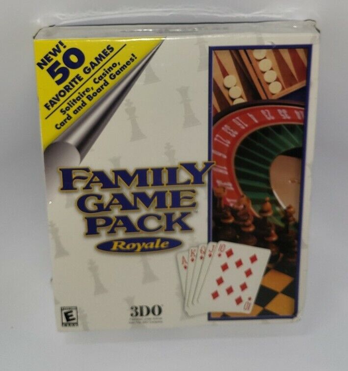 Family Game Pack Royale Greatest Hits 3DO PC CD ROM Complete Version - SEALED
