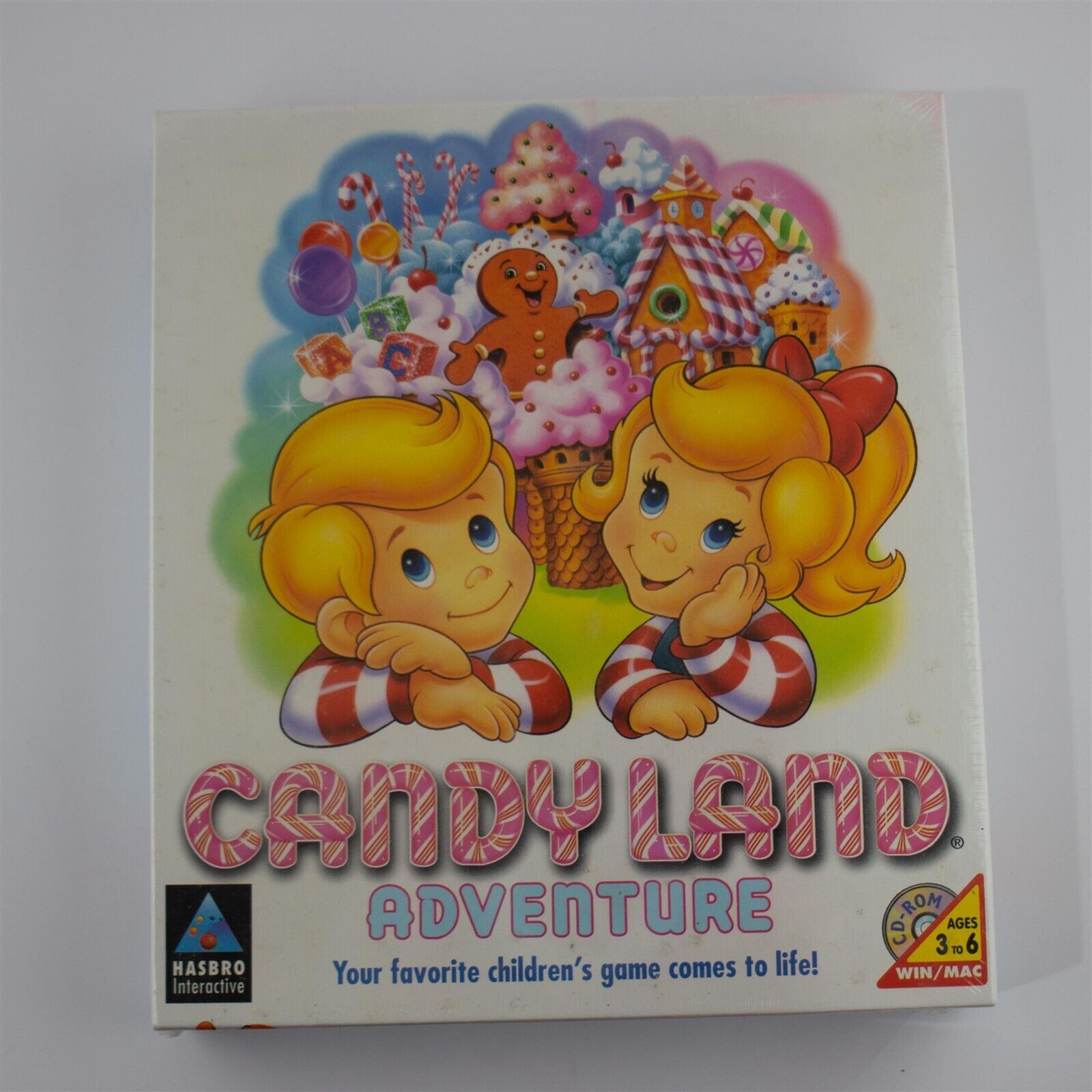 Candy Land Adventure PC Big Box Game (PC / Mac CD-rom, Hasbro, 1996)