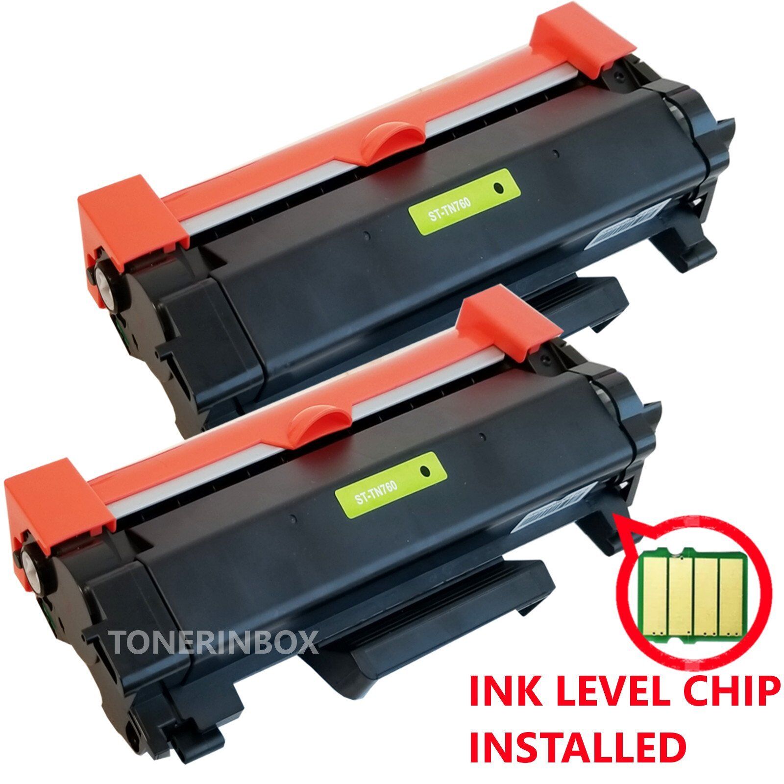 2PK High-Yield TN760 Toner Compatible TN730 For Brother HL-L2350DW HL-L2370DW