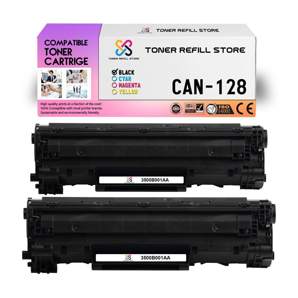 2Pk TRS CRG-128 Black Compatible for Canon ImageClass MF4450 Toner Cartridge
