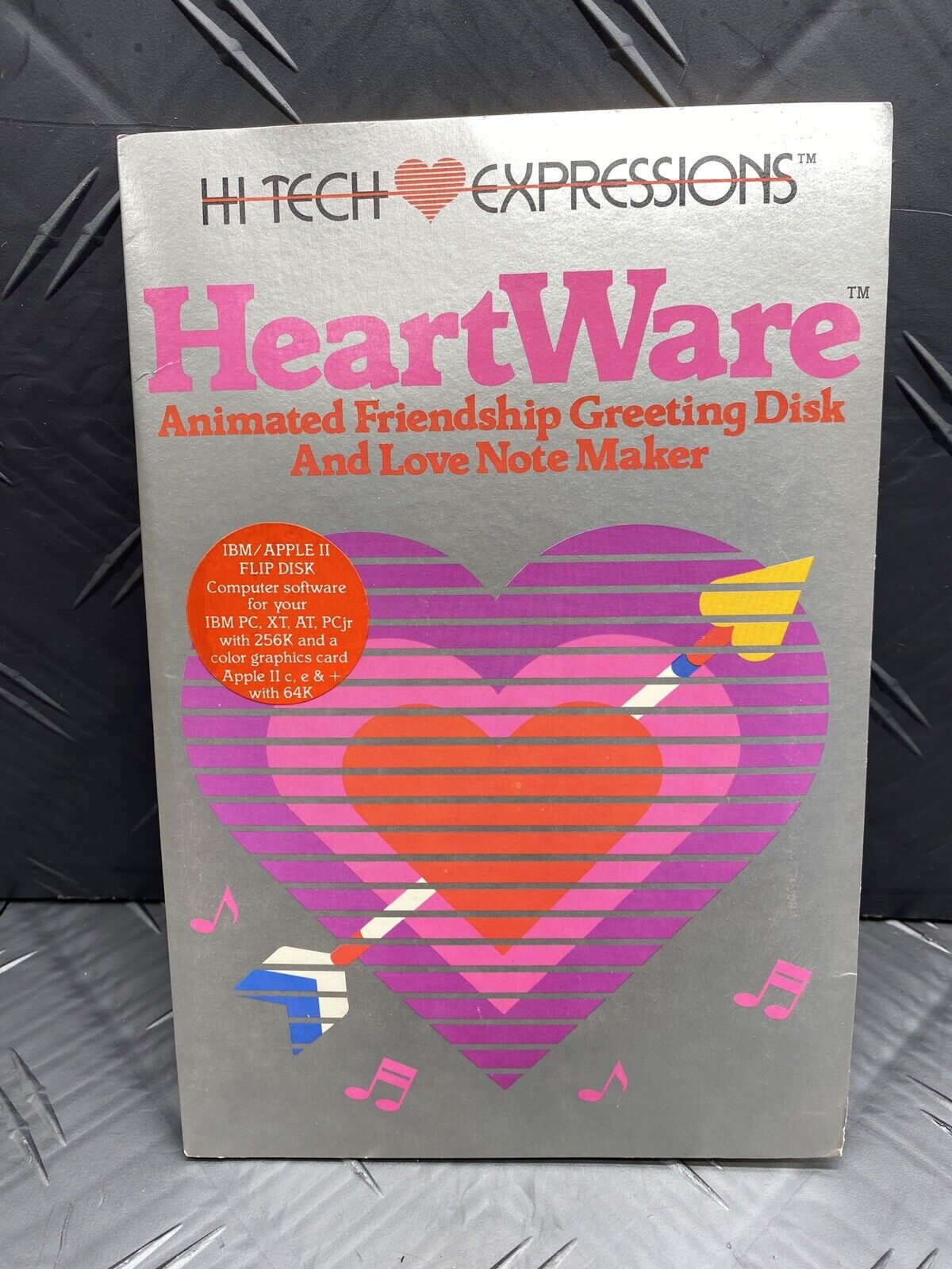 Heartware Note Maker by Hi Tech Expressions 1986 for Apple II IBM Epson