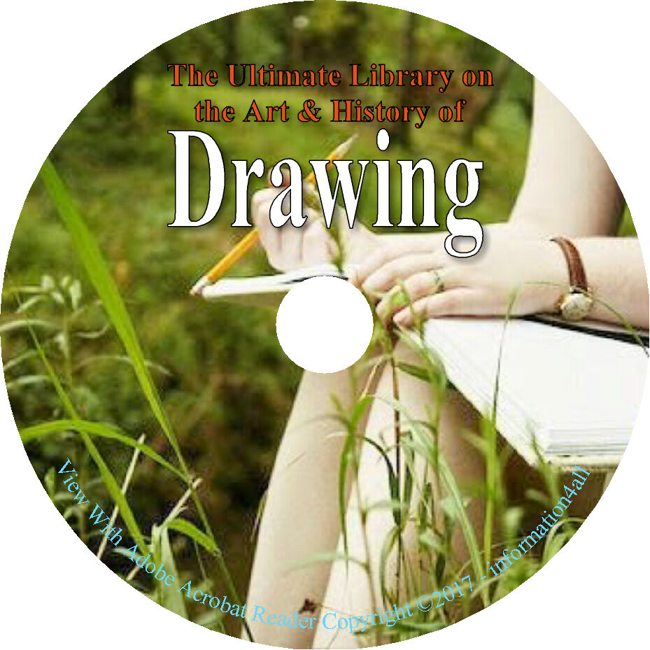75 Books DVD, Ultimate Library on Drawing, Draw Sketch How to Paint Artist 