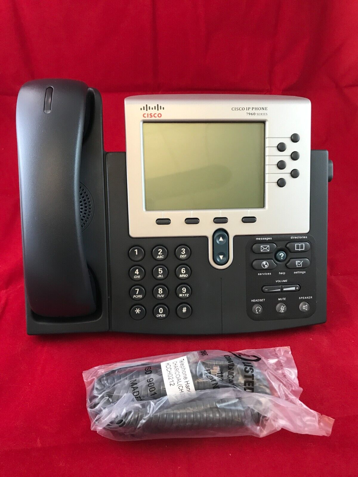 Cisco CP-7960G Unified IP Business VOIP Phone SIP or SCCP Very clean product.