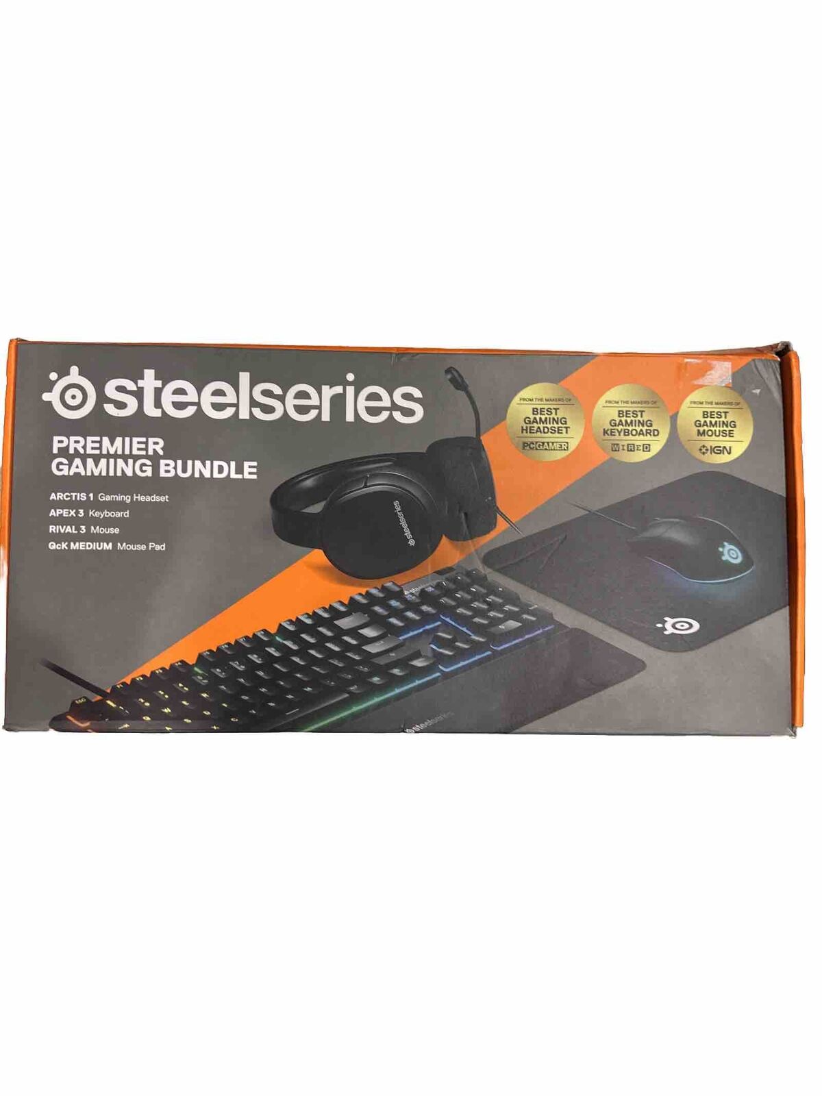 SteelSeries Premier Gaming Bundle (Headset, Keyboard, Mouse pad & Mouse) NEW