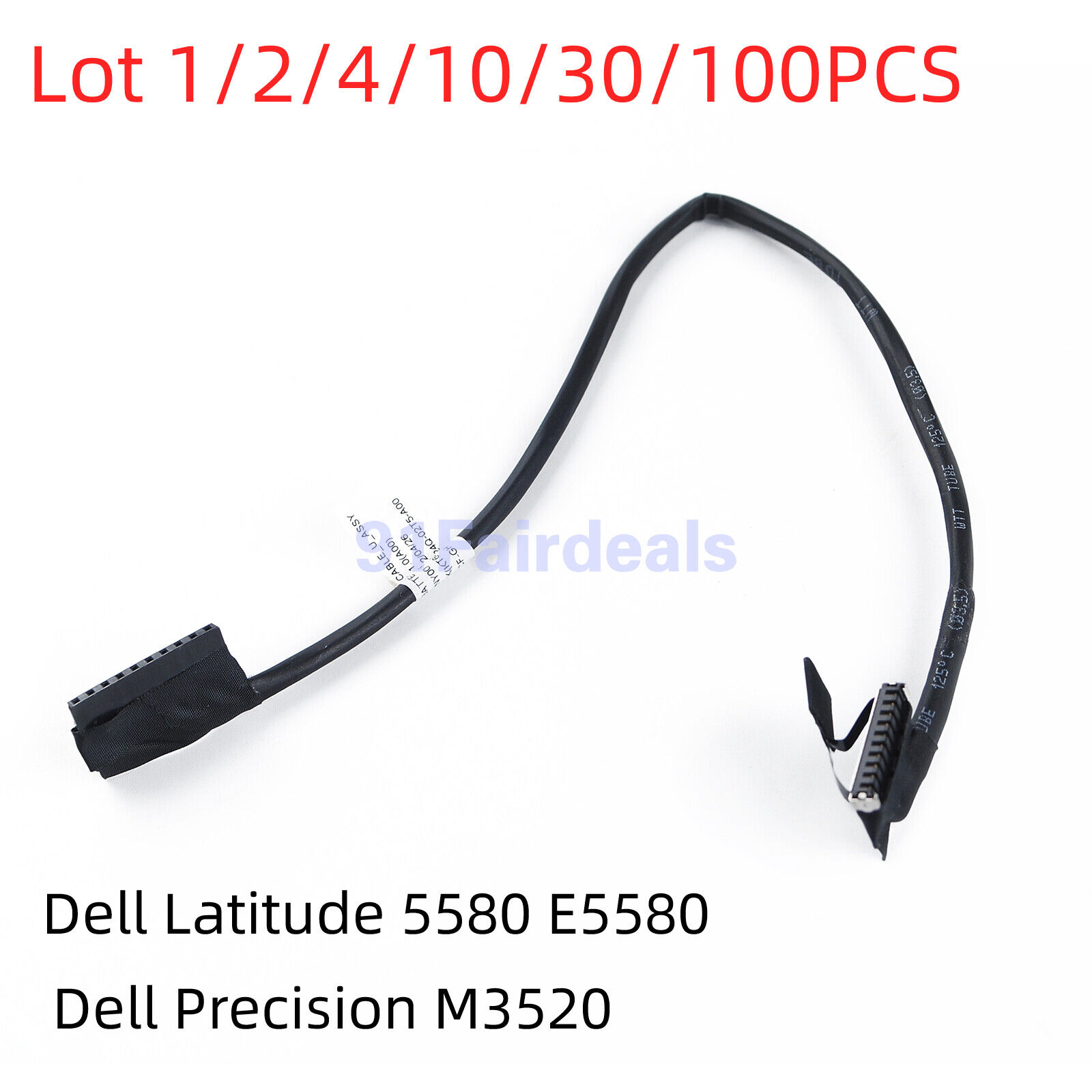 LOT Battery Cable Wire Line For Dell Latitude E5580 0968CF DC02002NY00 CDM80 USA