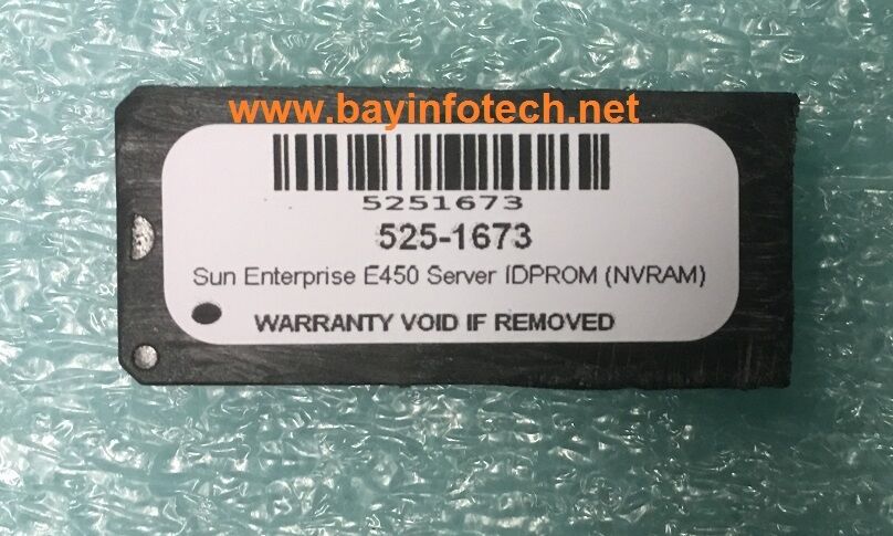 525-1673 IDPROM NVRAM For Sun Enterprise E450 Server New Battery 