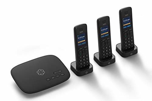 Ooma Telo VoIP Free Internet Home Phone Service with 3 HD3 Handsets. Affordable 