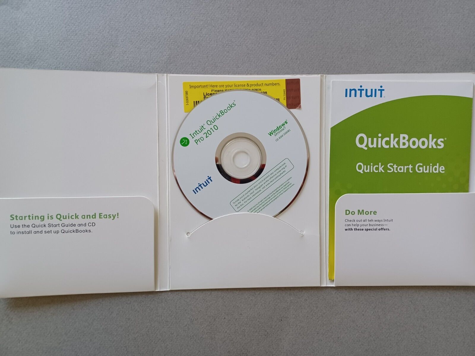 QuickBooks Pro 2010 Financial Software License & Product Key Windows