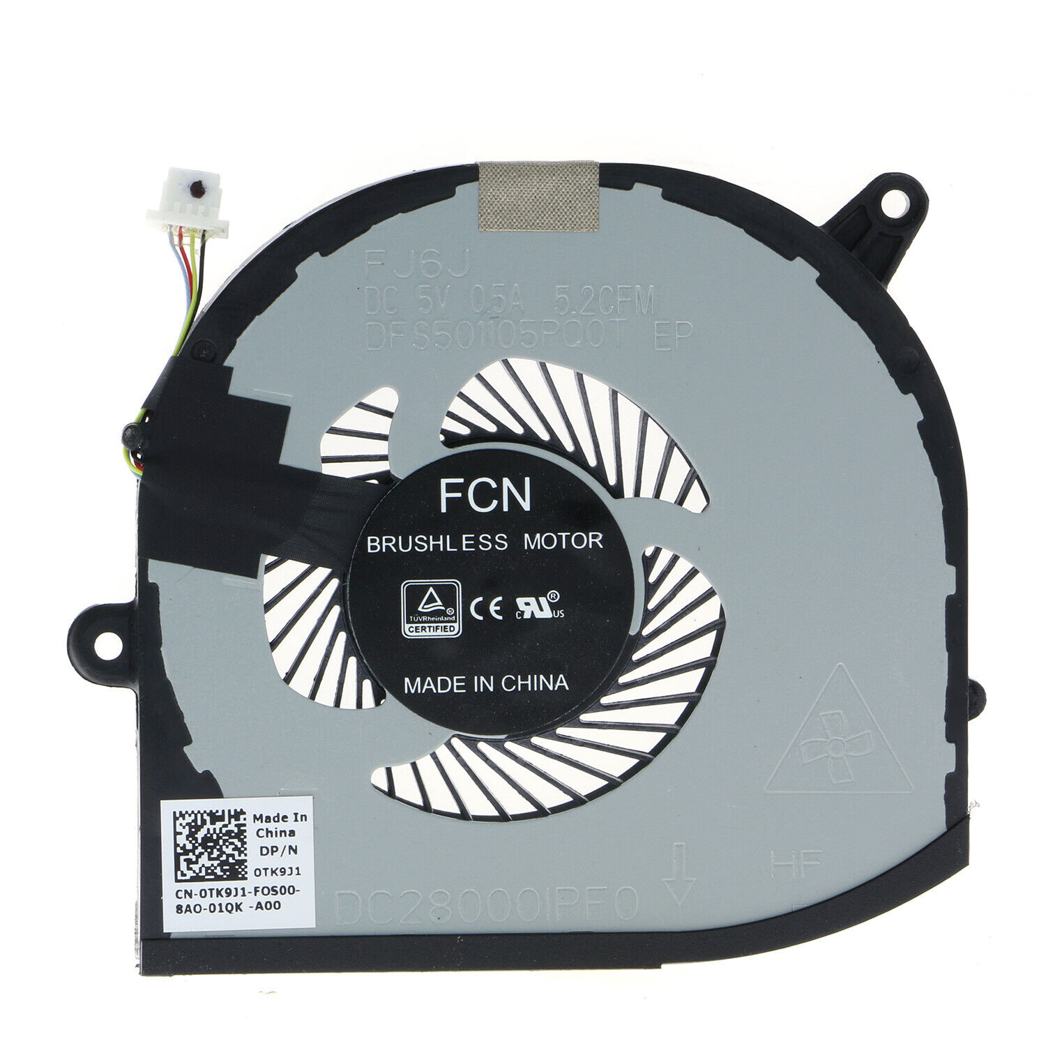 New Genuine CPU Cooling Right Fan For DELL XPS 15 9560 DC28000IPF0 TK9J1 (Right)