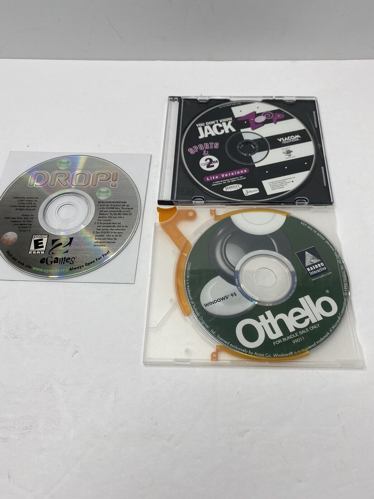 Othello PC CD strategy computer board game - DROP - You Don’t Know Jack Sports 2