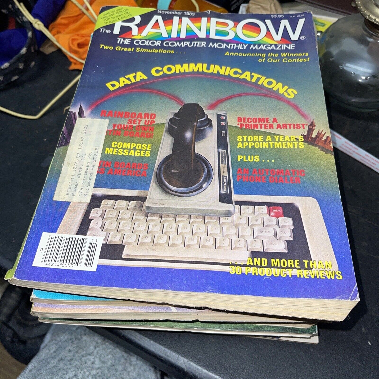 Vintage Tandy Rainbow The color Computer Magazine  1983