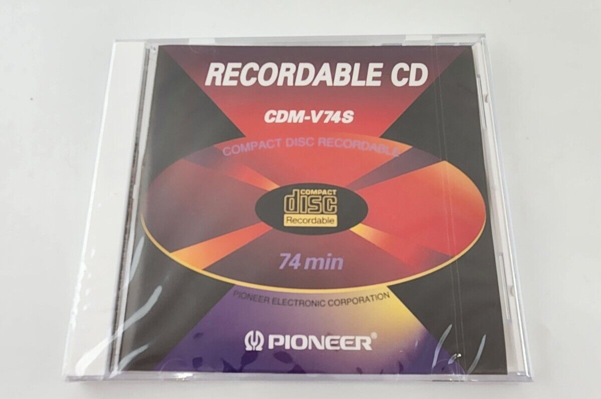Vintage Pioneer Recordable CD-R 650MB 74 min CDM-74s SEALED NEW RARE