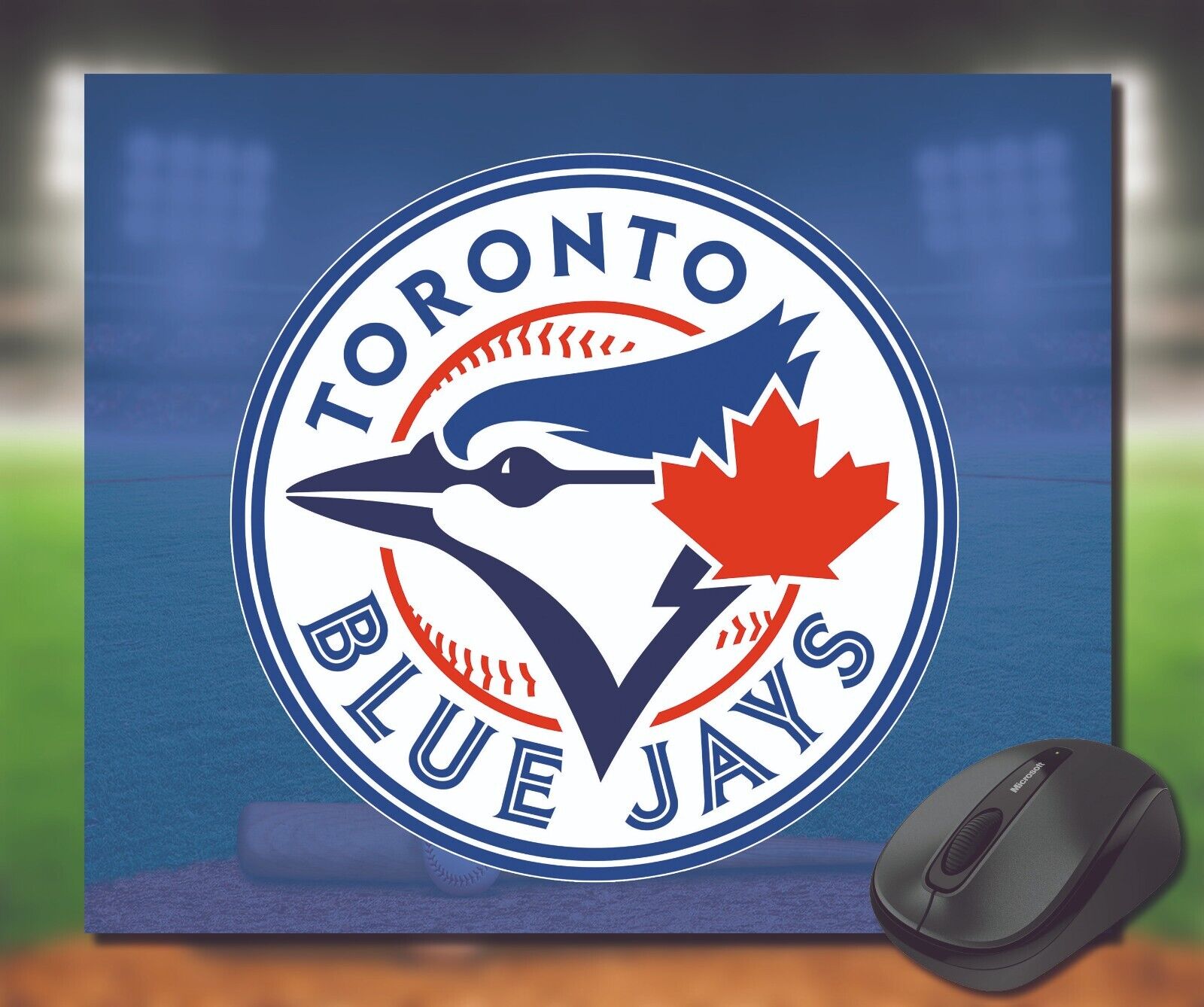 TORONTO BLUE JAYS Mouse Pad Baseball Computer Desk Laptop Pc Mat 9.4 x 7.9 in