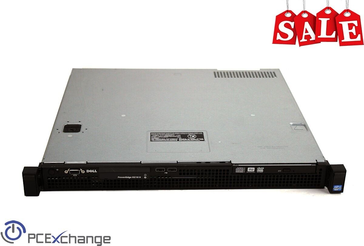 Dell PowerEdge R210 II Server Intel Xeon E3-1260L 2.40 GHz 4GB (2x2GB) NO HD