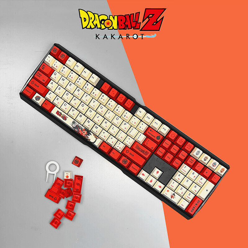Anime Dragon Ball PBT Keyboard Keycap Cherry MX Height for Mechanical Keyboard