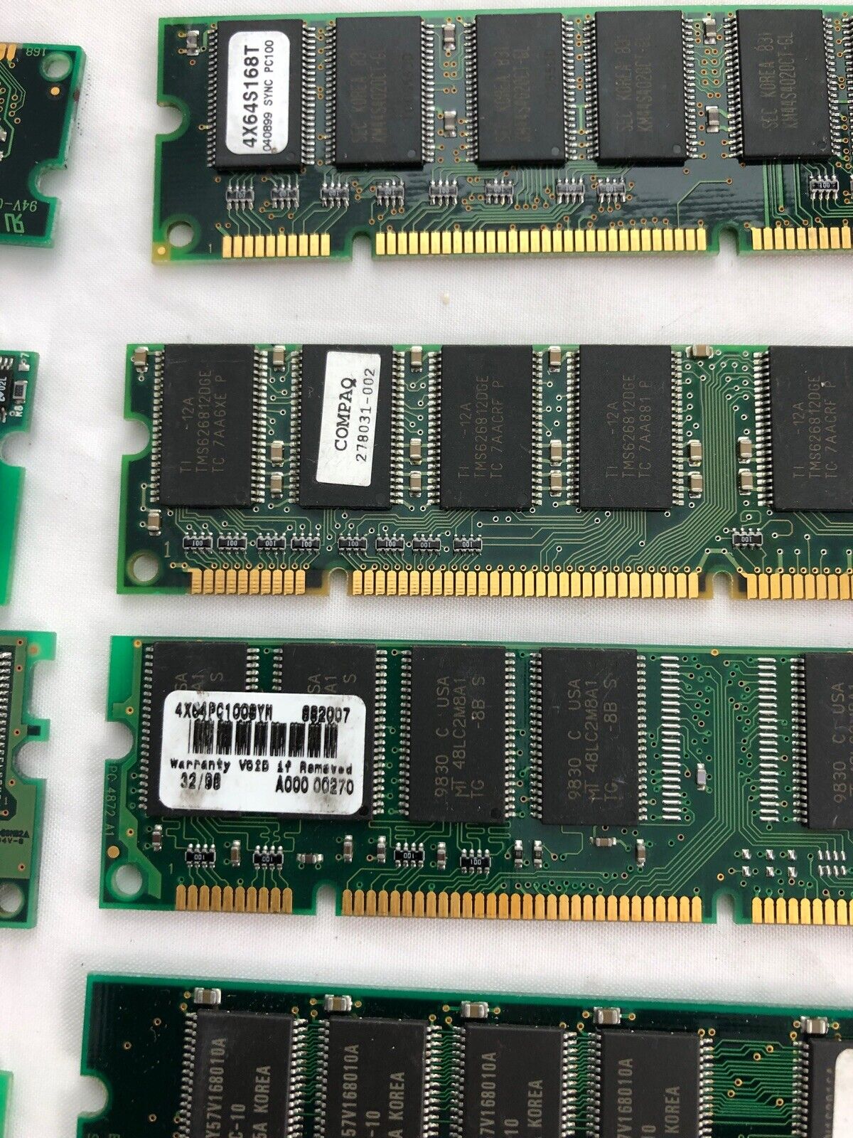 128MB 4 pcs of 32MB 168-Pin SDRAM DIMM PC100 Desktop Memory Fast Shipping PC-100