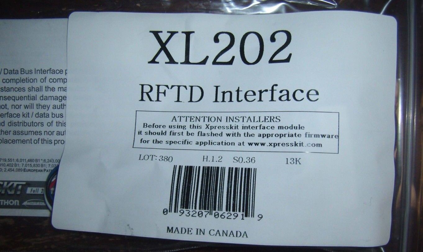 Directed Xpresskit XL202 RFTD Interface For DB3 & DBALL2 Add Remotes DEI RF Data