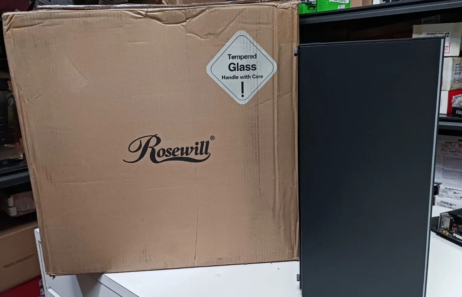 -Rosewill ZIRCON I ATX Mid Tower Gaming PC Computer Case with RGB.