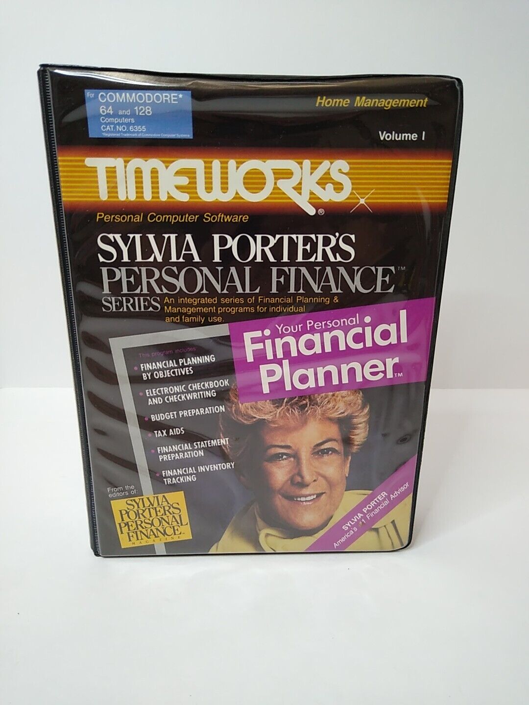 VTG Timeworks Sylvia Porter's Personal Finance Vol #1-For Commodore 64 And 128 