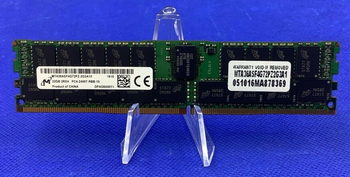 MTA36ASF4G72PZ-2G3A1 MICRON 32GB (1X32GB) 2RX4 PC4-2400T DDR4 MEMORY