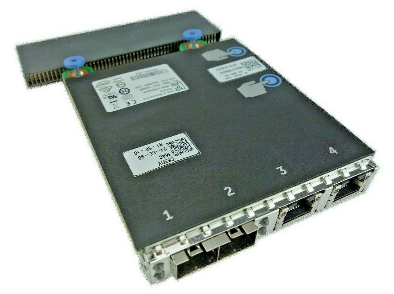 Dell Intel X520/I350 Quad Port 2x 10Gb SFP+ 2x 1Gb RJ45 NDC C63DV