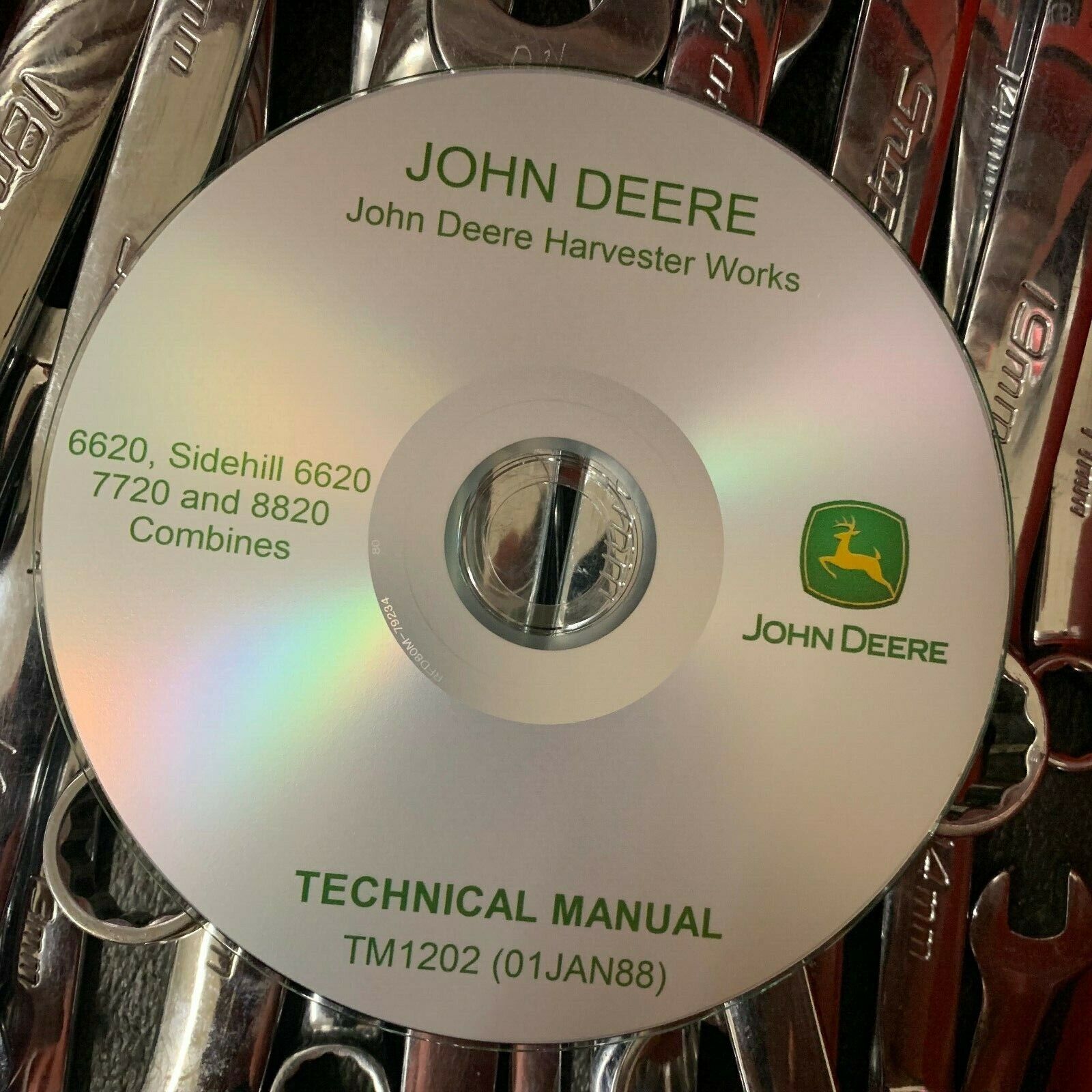 John Deere 6620 7720 8820 Combine Technical Service Repair Manual TM1202 on CD