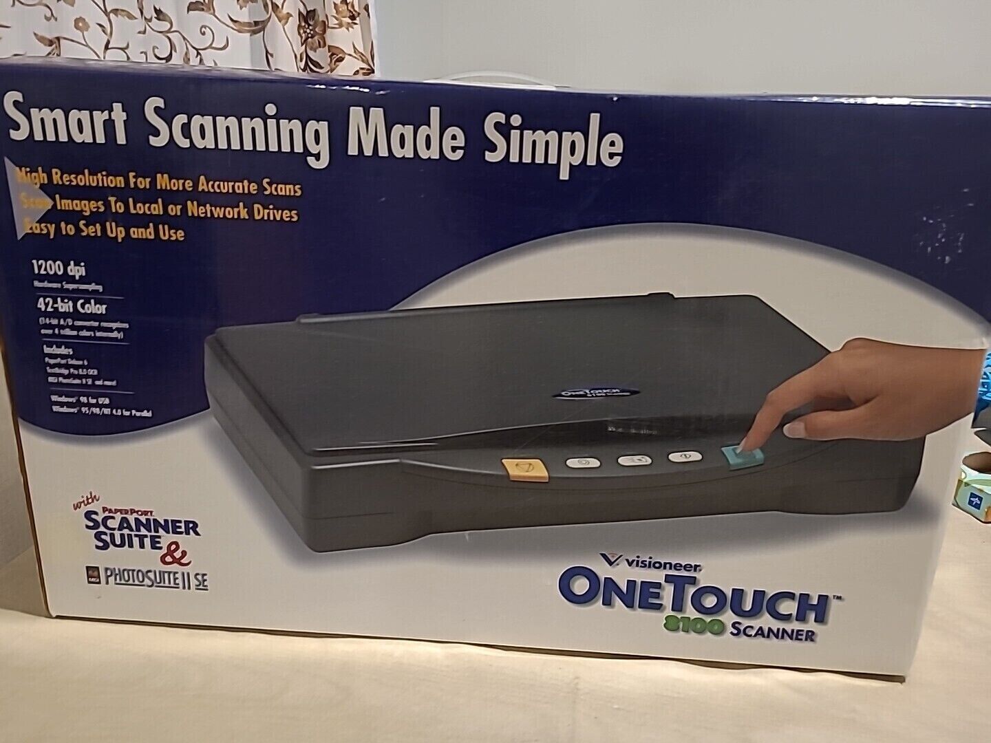 Visioneer OneTouch 8100 Flatbed Scanner - NEW open box