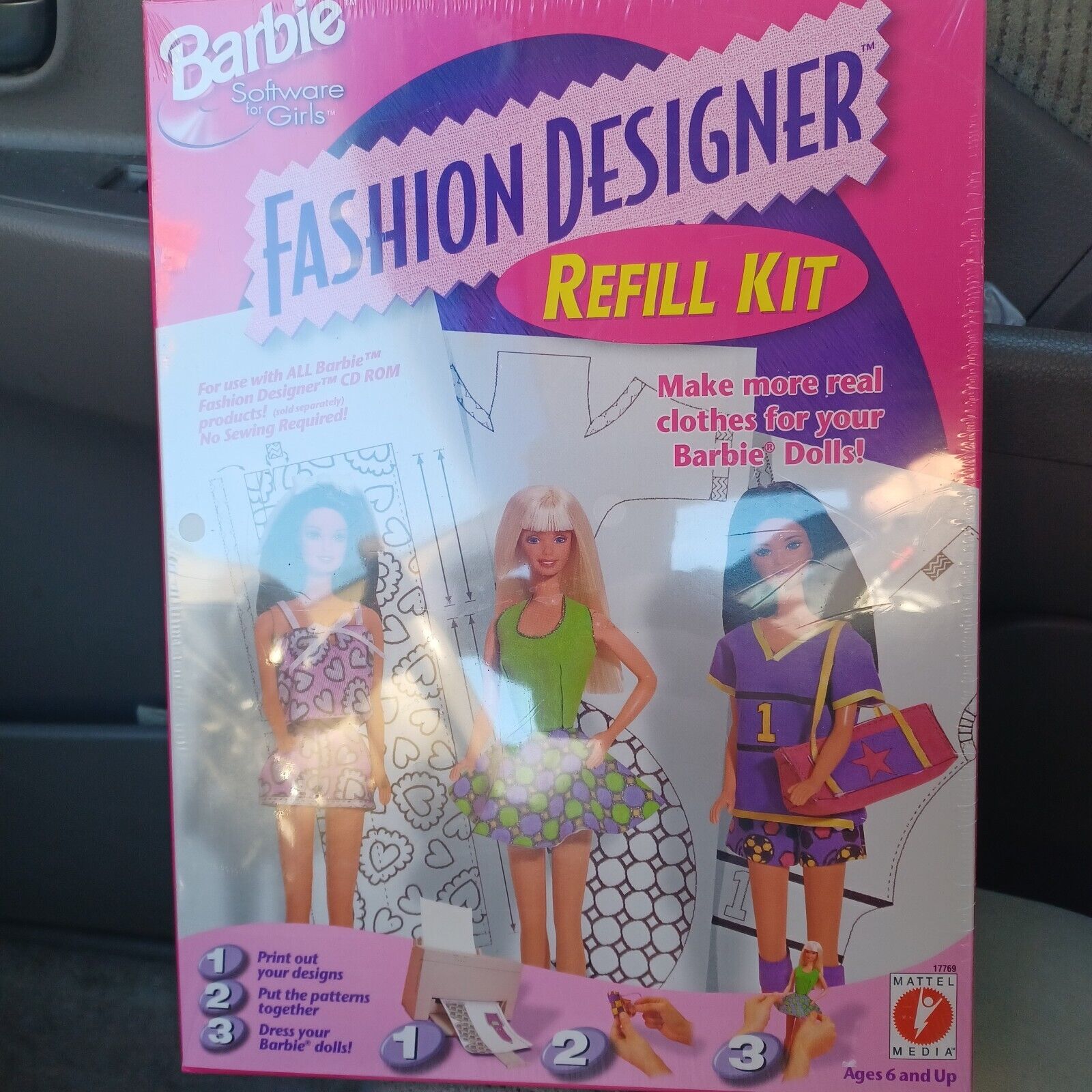 Vintage Barbie Fashion Designer CD ROM REFILL KIT Mattel 1997 FACTORY SEALED 