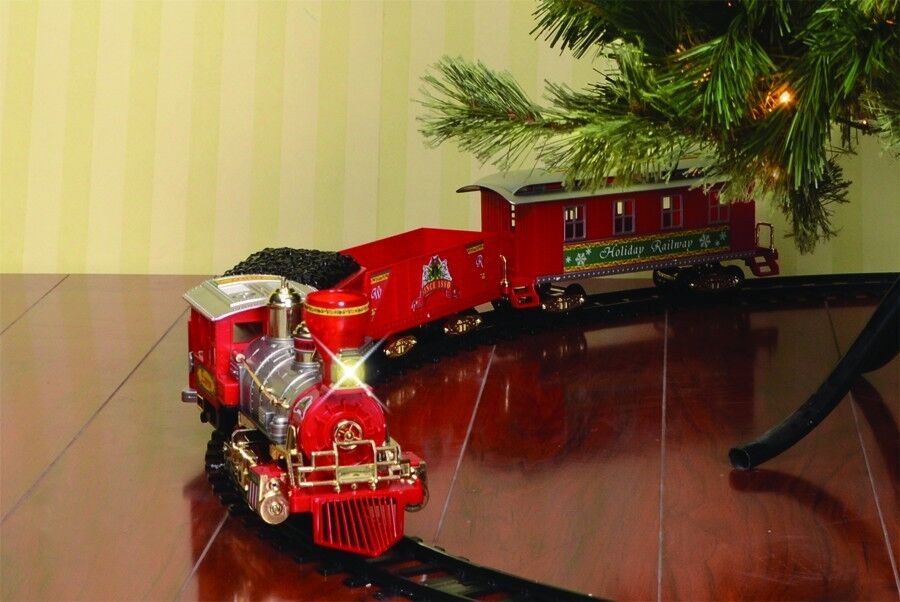 Traditional Christmas Tree Train Set JUMBO with Lights & Sounds Decoration