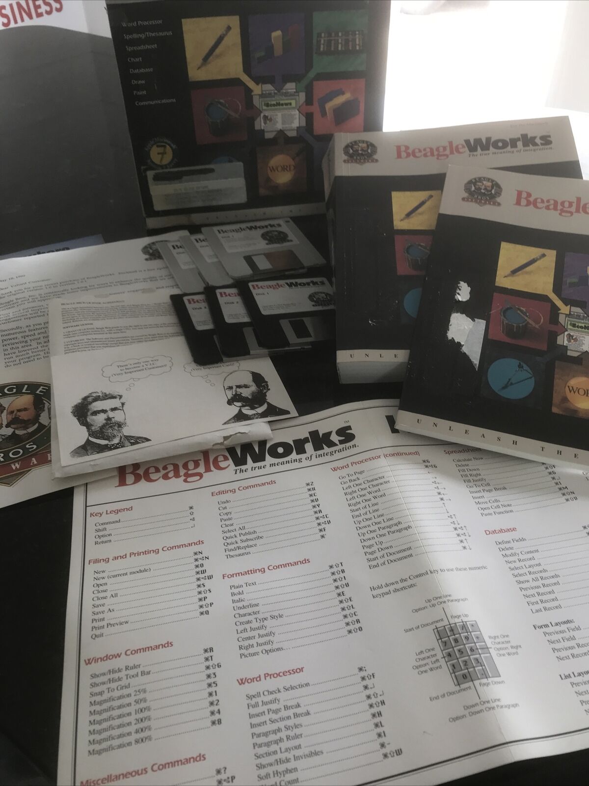 Vintage 1992 Beagle Bros Software Beagle Works for Apple Macintosh Computers