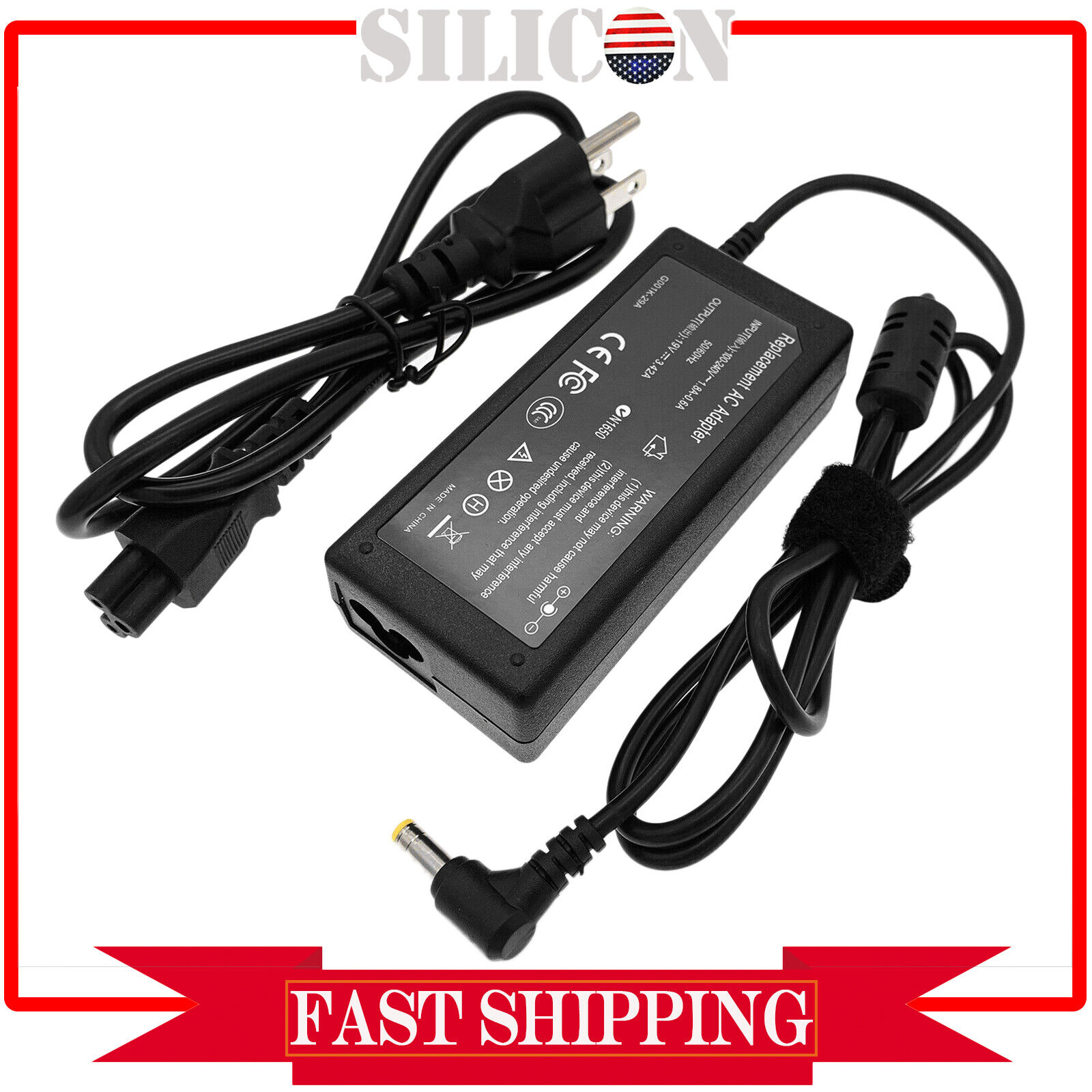 For HP Pavilion 27xi IPS Computer Monitor power supply ac adapter cord charger